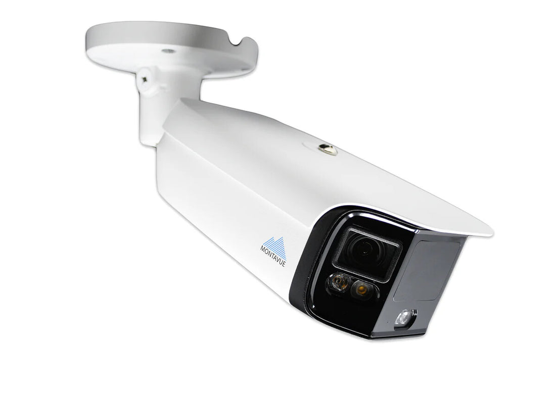 Montavue 4K 8MP 30FPS IP67 AI Panoramic Bullet Security Camera 2-Way Audio