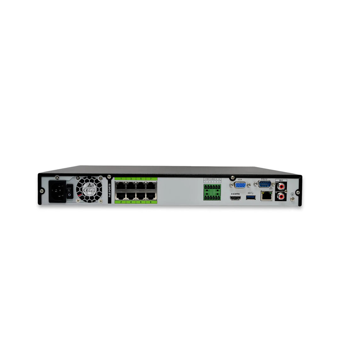 Montavue Dahua 8Ch 4K AI NVR Security Recorder (2x20TB) HDD Max NOT INCLUDED