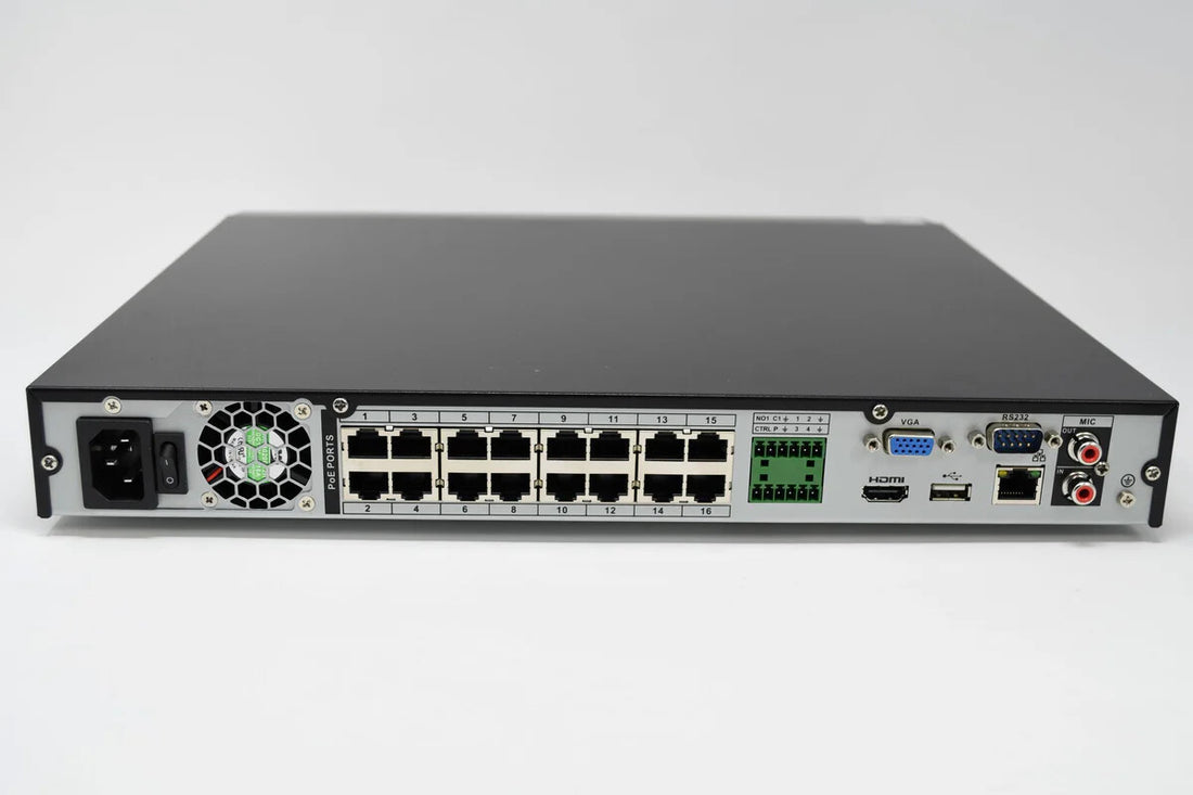 Montavue Dahua 16Ch 4K AI NVR Security Recorder (2x16TB) HDD Max NOT INCLUDED