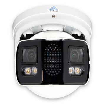 Montavue 4K 8MP IP67 AI Panoramic Turret Network Security Camera 2-Way Audio