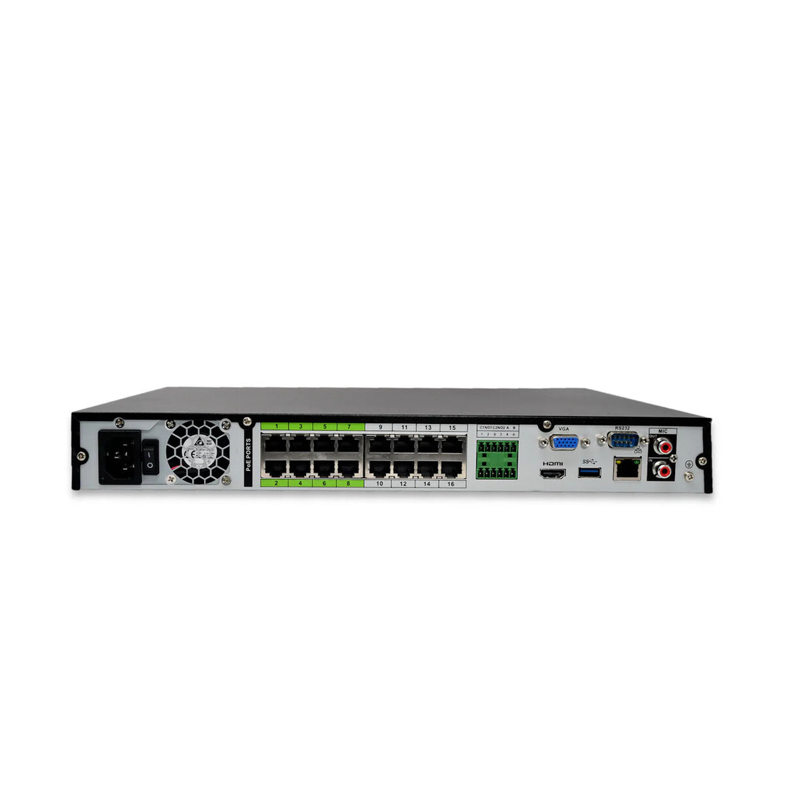 Montavue Dahua 16Ch 4K AI NVR Security Recorder (2x20TB) HDD Max NOT INCLUDED