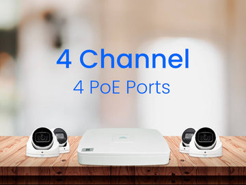 Montavue Dahua 4 Ch 4K H.265 Security NVR 16TB Max Capacity HDD Not Included