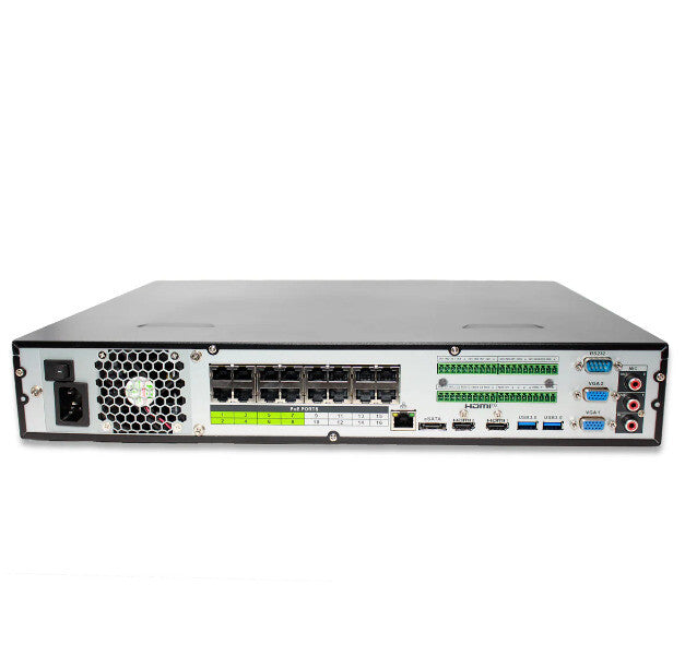 Montavue Dahua 32Ch 4K AI NVR Security Recorder (4x20TB) HDD Max NOT INCLUDED