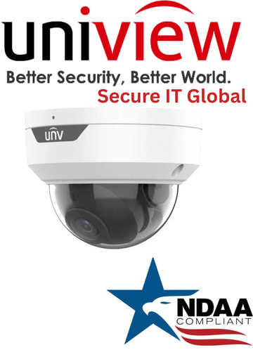 UNV 2MP IP67 NDAA Audio Outdoor Uniview Network Dome Security Camera 2.8mm Lens