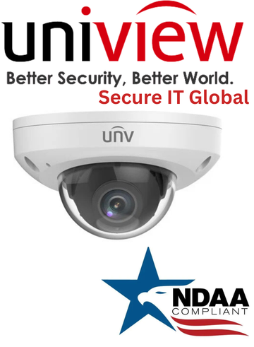UNV 4MP IP67 NDAA Audio IP Uniview Dome Security Camera 2.8mm Fixed Lens
