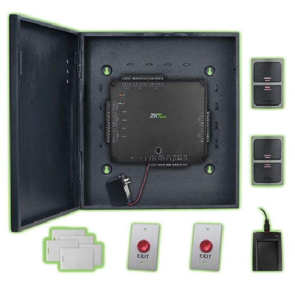 ZKTeco Atlas200-2 Complete Double Door Access Control Kit Security Accessory
