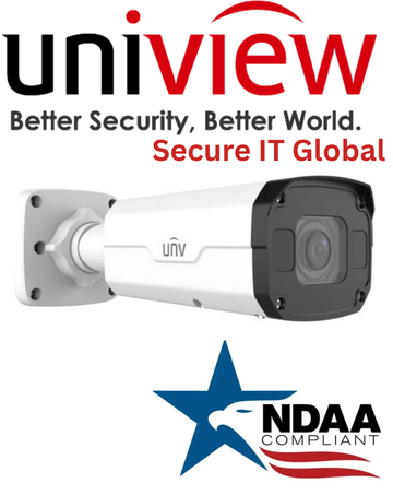 UNV 8MP IP67 NDAA 2-Way Audio Uniview Bullet IP Security Camera 2.8-12mm Lens