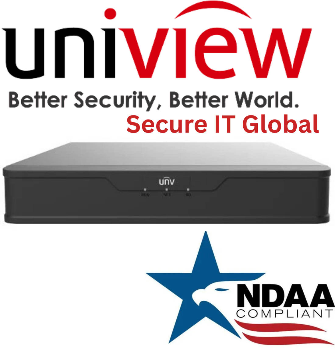 Uniview NVR501-04B-P4 security product product photo, main view