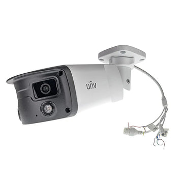 Uniview 4MP Audio NDAA Bullet IP Network Security Camera 2x4.0mm Fixed Lens