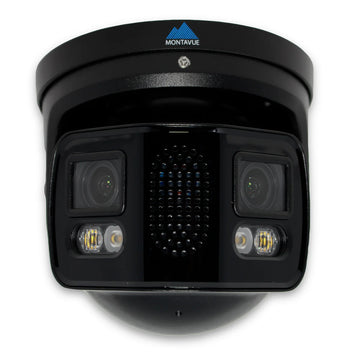Montavue 4K 8MP IP67 AI Panoramic Turret Network Security Camera  2-Way Audio