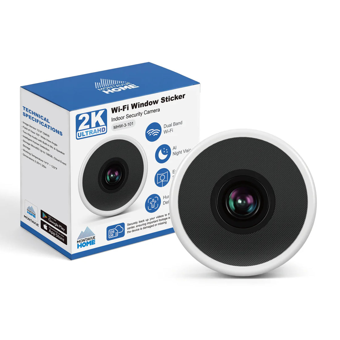 Montavue MHW-3-101 security camera product photo, main view