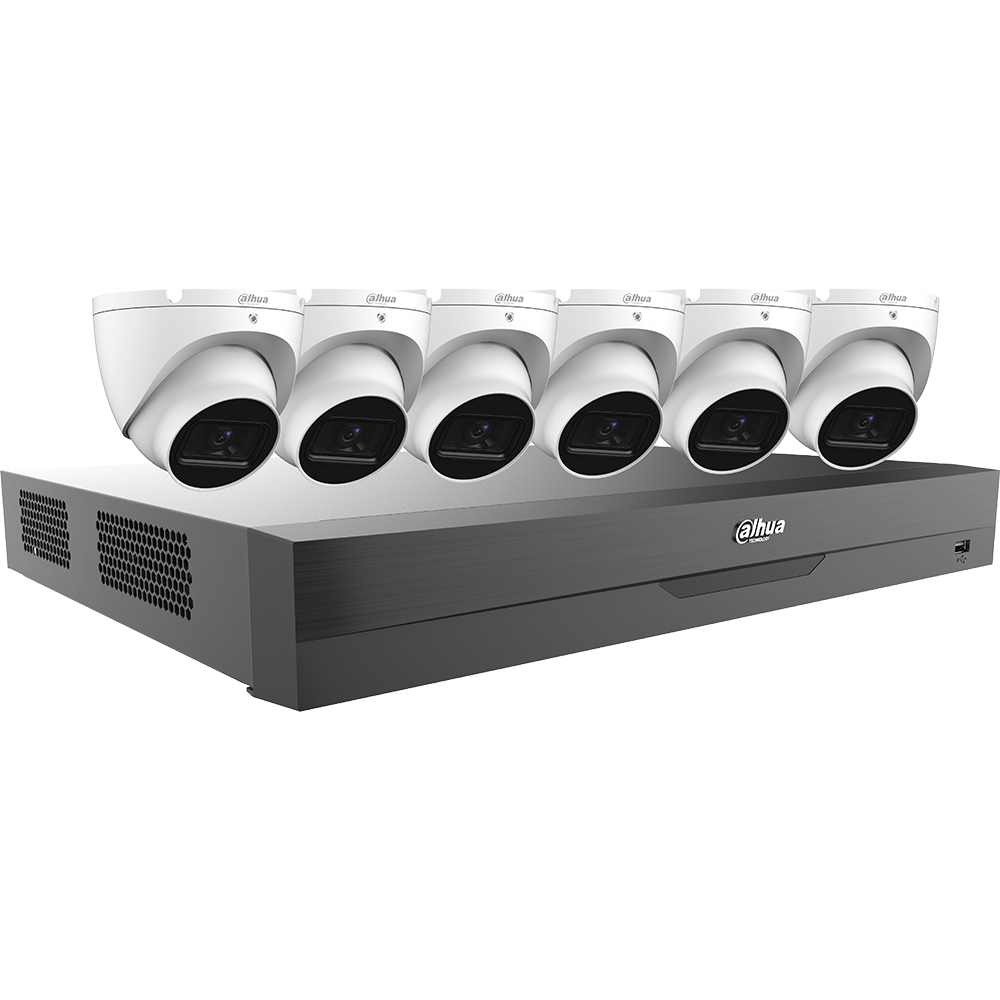 Dahua C885E62A 5MP 8-Ch (6Eyeball Cameras+DVR) Security System