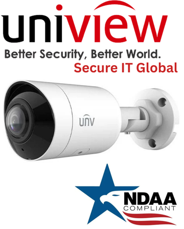 UNV 8MP HD NDAA PoE IP67 Uniview Fixed 1.68mm Bullet IP Network Security Camera