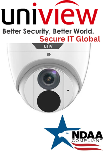 UNV 2MP IP67 NDAA Audio IP Network Uniview Eyeball Security Camera 2.8mm Lens