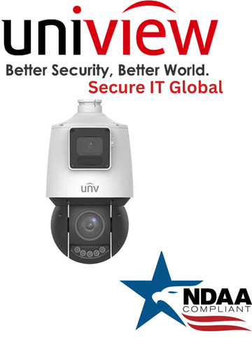 UNV 4MP PoE+PTZ NDAA Audio Outdoor Uniview IP Dual-lens Network Security Camera