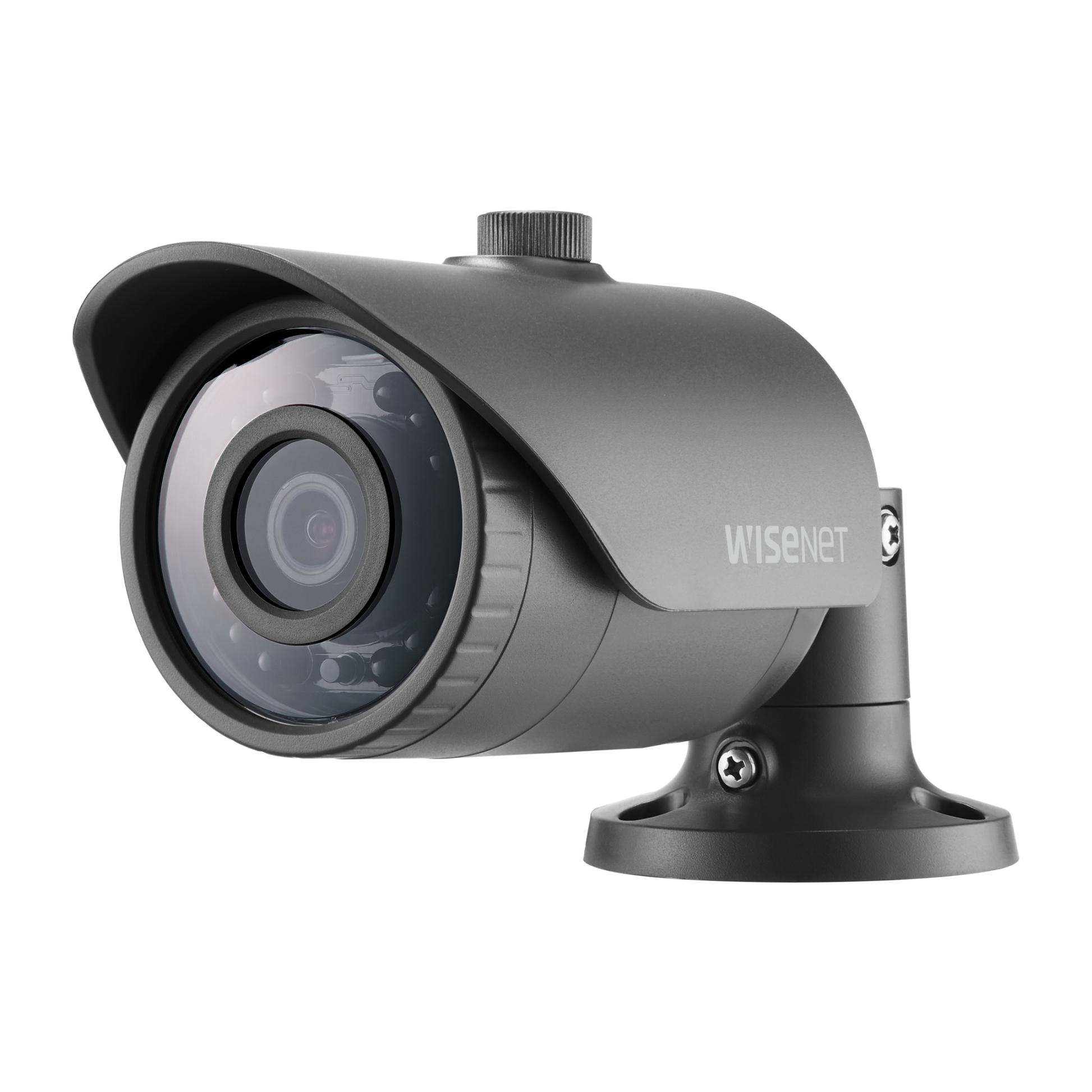Installation example of Hanwha analog bullet camera with IR night vision