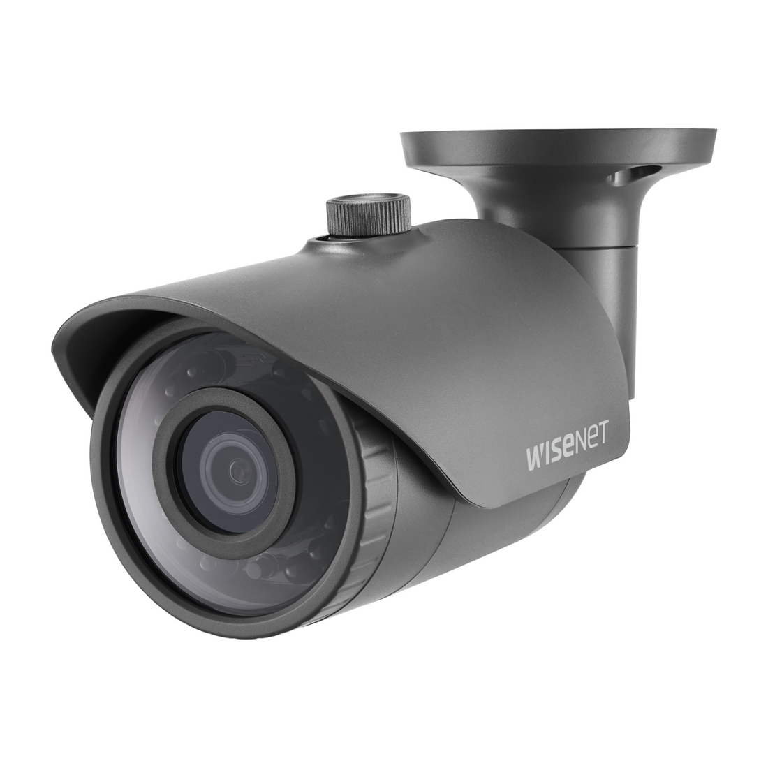 Front view of Hanwha Techwin HCO 6020R 2MP analog bullet camera