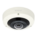 Hanwha Techwin 6MP fisheye camera installation for outdoor surveillance