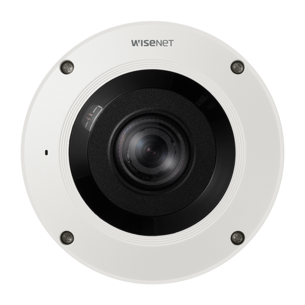 Hanwha Techwin fisheye camera with IR night vision and 12MP clarity