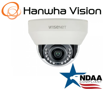 Hanwha Techwin HCD 7030RA front view 4MP analog Wisenet dome camera