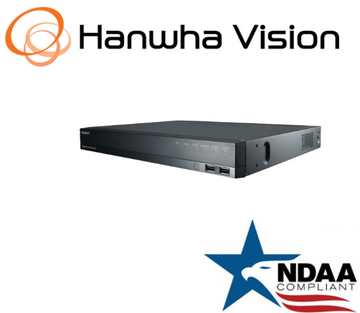 Hanwha Techwin XRN-820S-6TB HDD 8CH 32MP 8K PoE+ NVR  AI IP Security Recorder