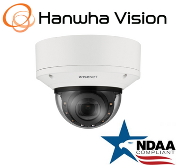 Hanwha Techwin XNV-8083R 4K 6MP IP Vandal Dome AI Security Camera 4.4~9.3mm Lens