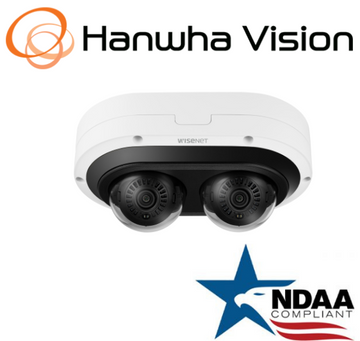 Hanwha Techwin PNM-12082RVD 6MP IP66 IP Vandal Dome SecurityCamera 3.4~6.8mmLens