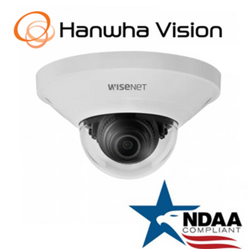 Hanwha Techwin QND-6021 2MP PoE Indoor Mini Dome IP Security Camera 4mm Lens