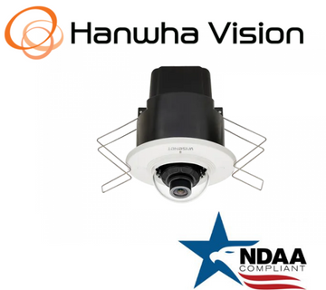 Hanwha Techwin XND-8020F WiseNet 5MP POE Dome IP SecurityCamera 3.7mm Fixed Lens