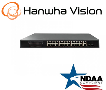 Hanwha Techwin SWT-P-162-480B 16-Port PoE+ Switch