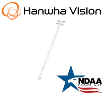 Hanwha Techwin SBP-302CMAS Telescopic Pendant Mount Ivory  Security Accessory