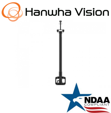 Hanwha Techwin SBP-35PVMB Telescopic Pendant Mount  (Black) Security Accessory