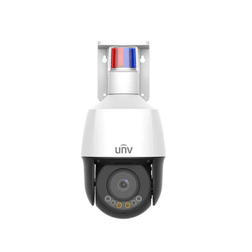 Uniview 5MP Tri-Guard NDAA Mini PTZ Dome IP Network Security Camera Dual-light with Active Deterrence 2.7~13.5mm Motorized Zoom Lens