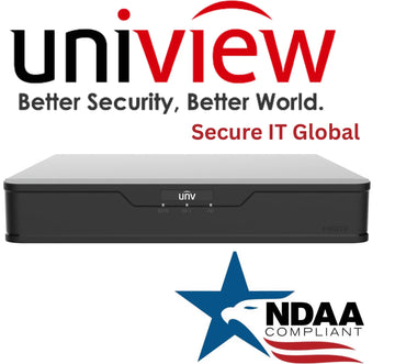 Uniview NDAA 4‑Channel 12MP  PoE Network Video Recorder HDMI Output  – From Secure IT Global