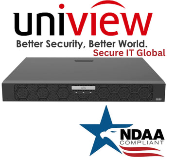 Uniview NDAA 8‑Channel 16MP PoE Security Network Video Recorder HDMI + VGA, Smart Event Analytics – From Secure IT Global