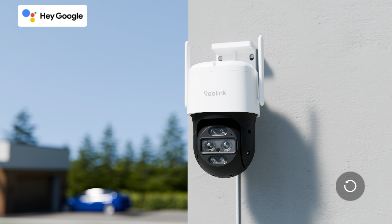 Reolink TrackMix Wifi security camera product photo