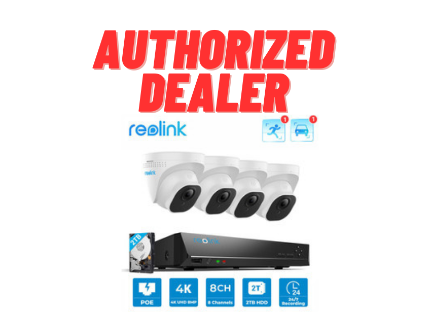 Reolink 8CH NVR 4K 2TB HDD PoE Person/Vehicle Detection Home Security System - Secure IT Global
