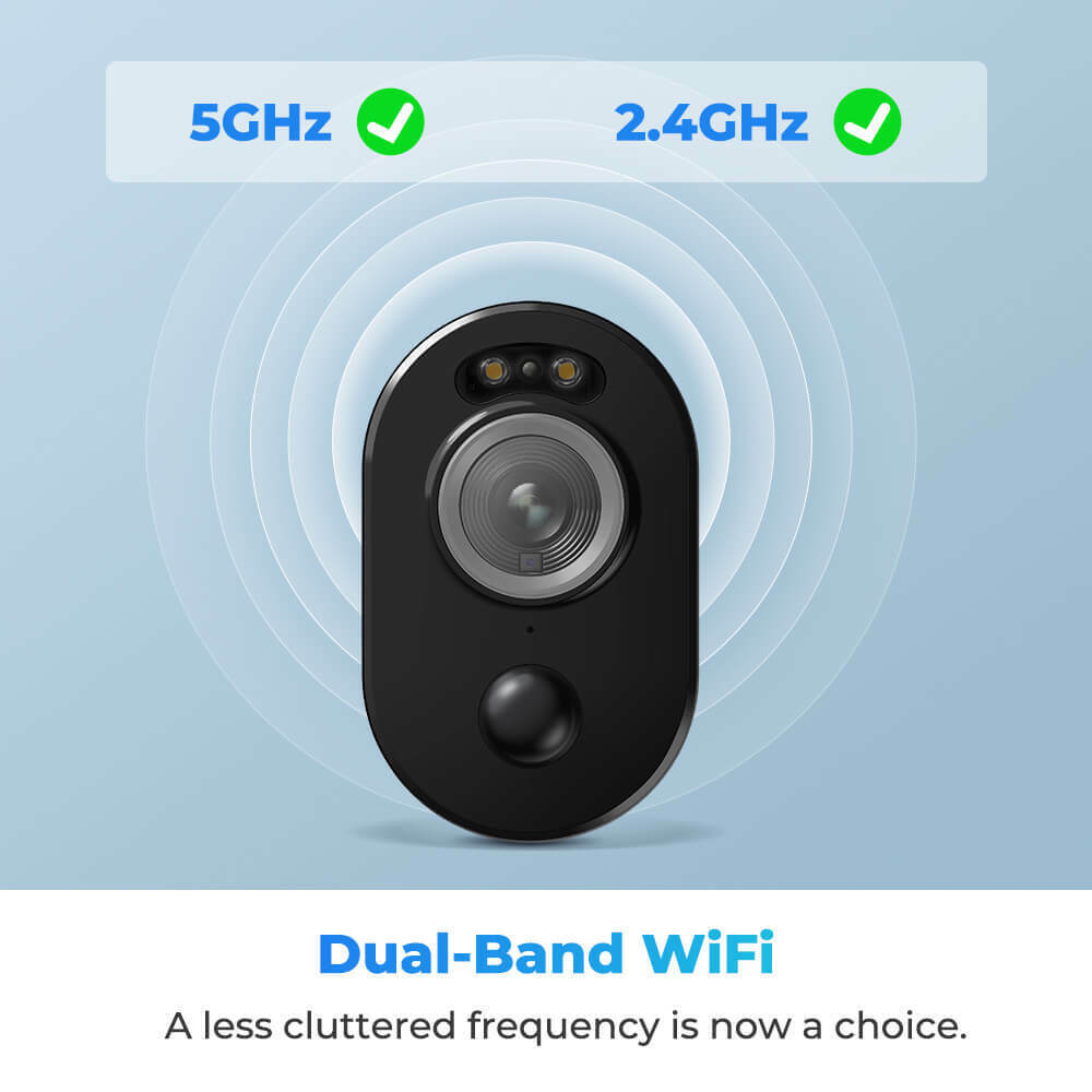 Reolink 4MP Wireless Outdoor 2K Spotlight 2.4/5GHz Battery Power Security Camera - Secure IT Global