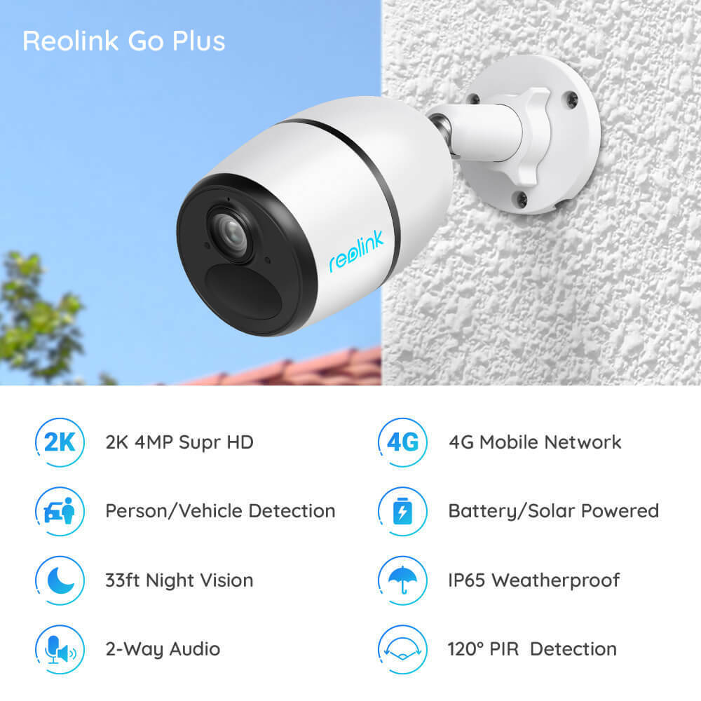 Reolink 2K 4MP HD Wireless Mobile 4G Network Battery Powered Security Camera - Secure IT Global