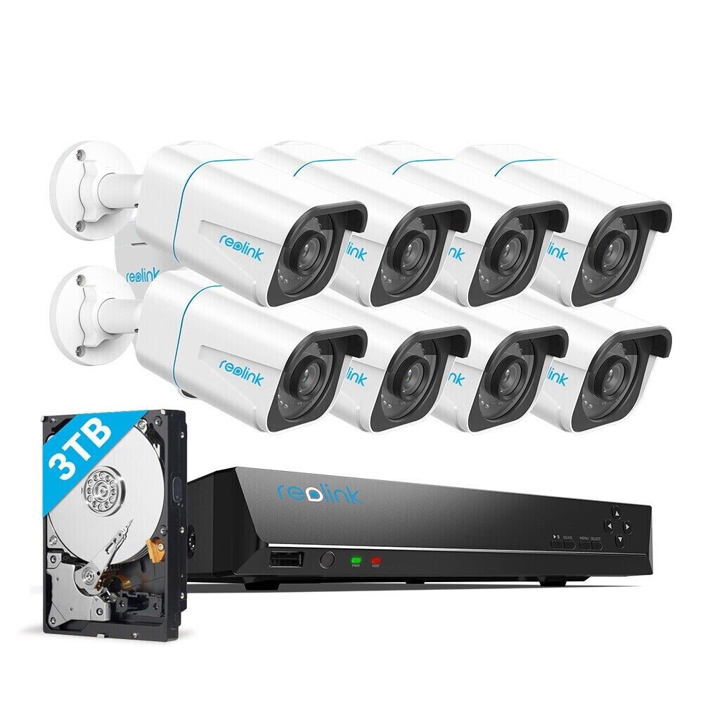 Reolink 16CH NVR 4K UHD 8MP PoE 4TB HDD Human Car Detect Smart Security System - Secure IT Global