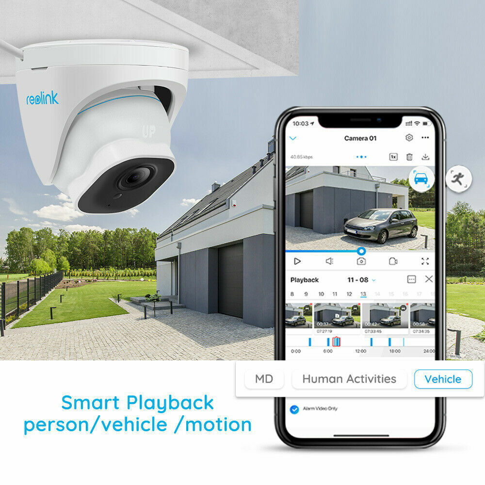 Reolink 16CH NVR 4K UHD PoE Audio Recording 4TB HDD Smart Security Camera System - Secure IT Global