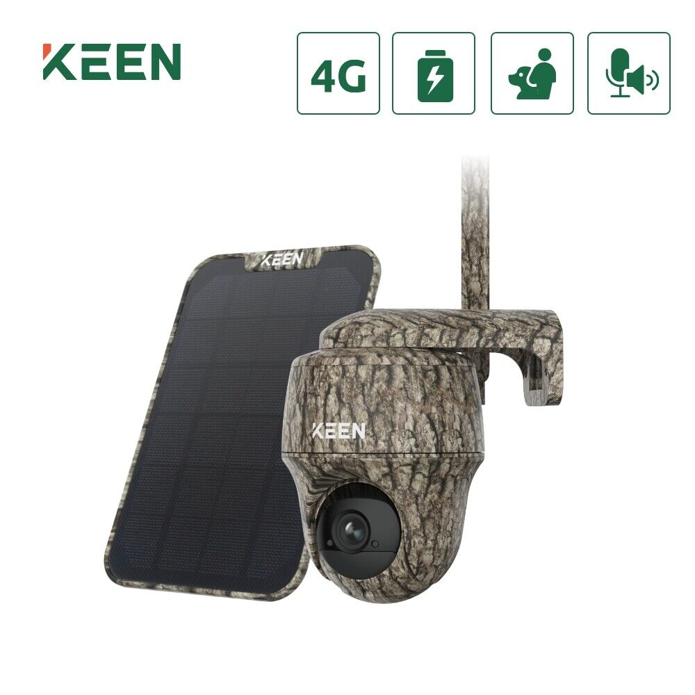Reolink Pan Tilt 4G LTE Solar Wireless Cellular Camera KEEN Ranger PT Waterproof - Secure IT Global