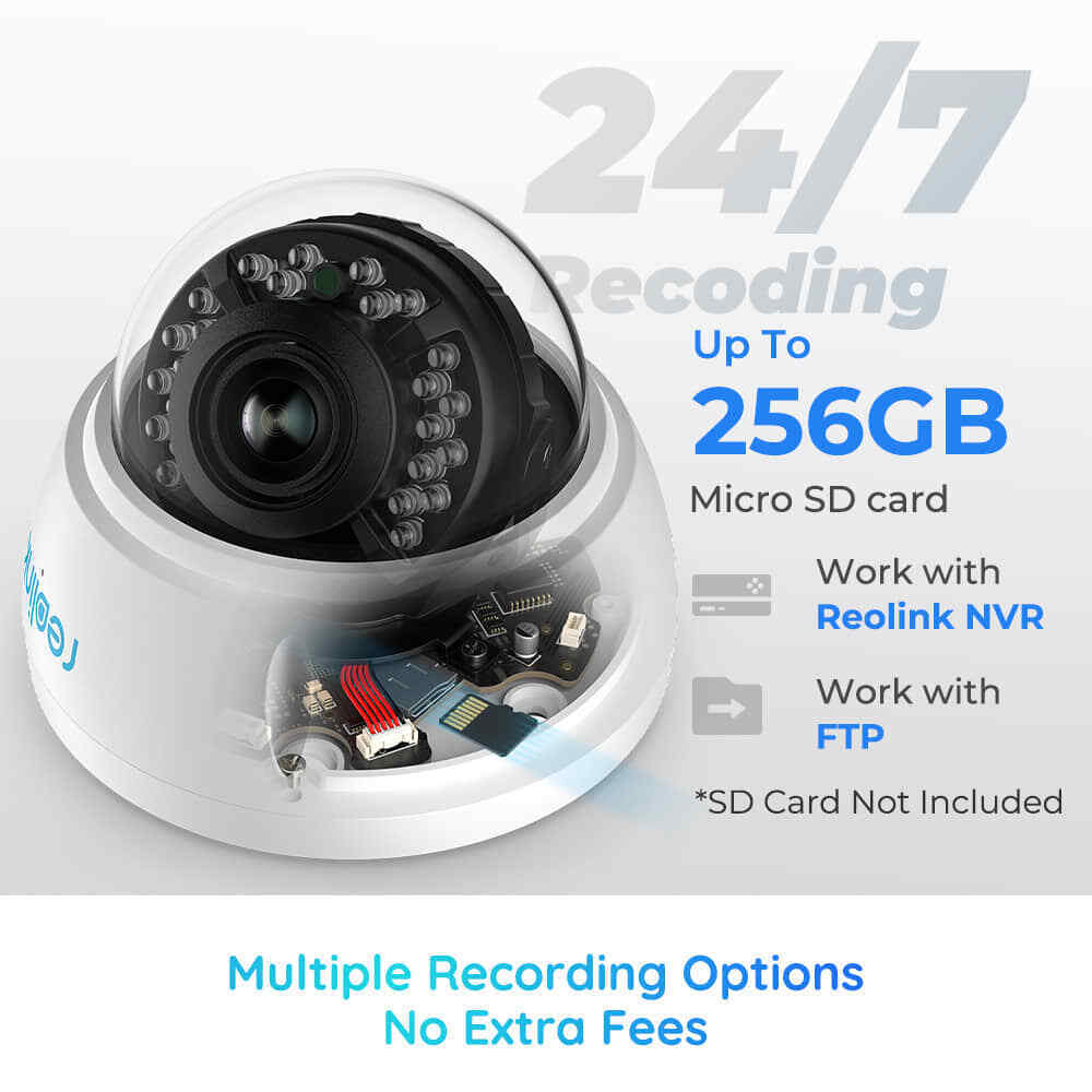 Reolink 4K PoE 8MP 5X Zoom Dome IP Vandal-Proof Audio Recording Security Camera - Secure IT Global