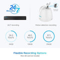 Reolink 4K HD Dome PoE IP Camera Home Outdoor Person-Vehicle Detect Audio Record - Secure IT Global