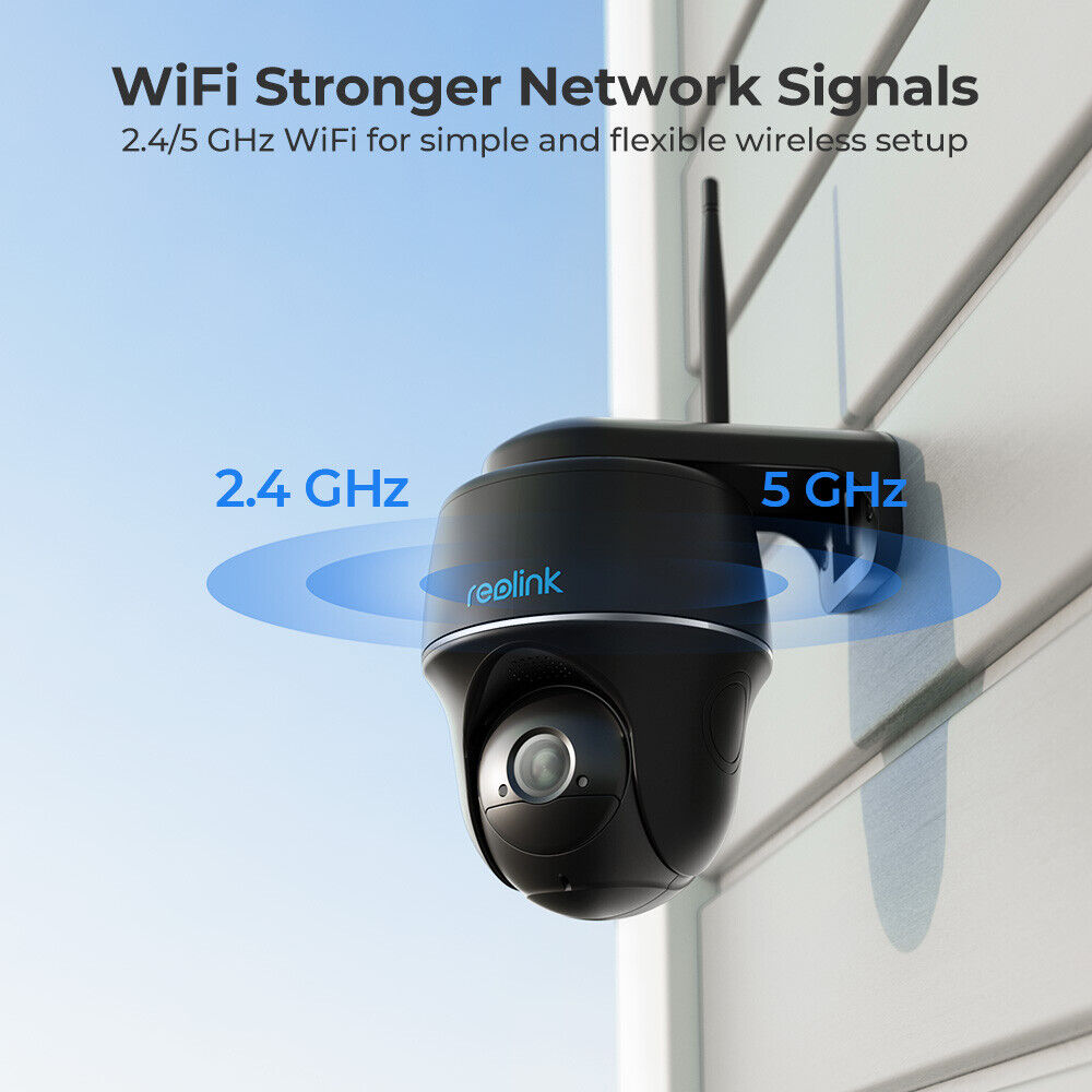 Reolink 2.4/5GHz SolarPowered Pan Tilt Camera 2-Way Audio 2K 4MP Human Detection - Secure IT Global