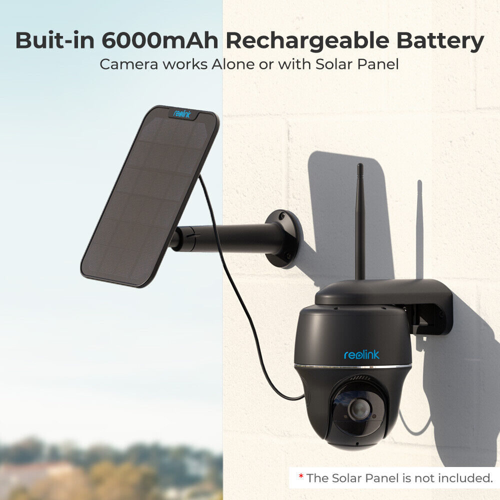 Reolink 2.4/5GHz SolarPowered Pan Tilt Camera 2-Way Audio 2K 4MP Human Detection - Secure IT Global