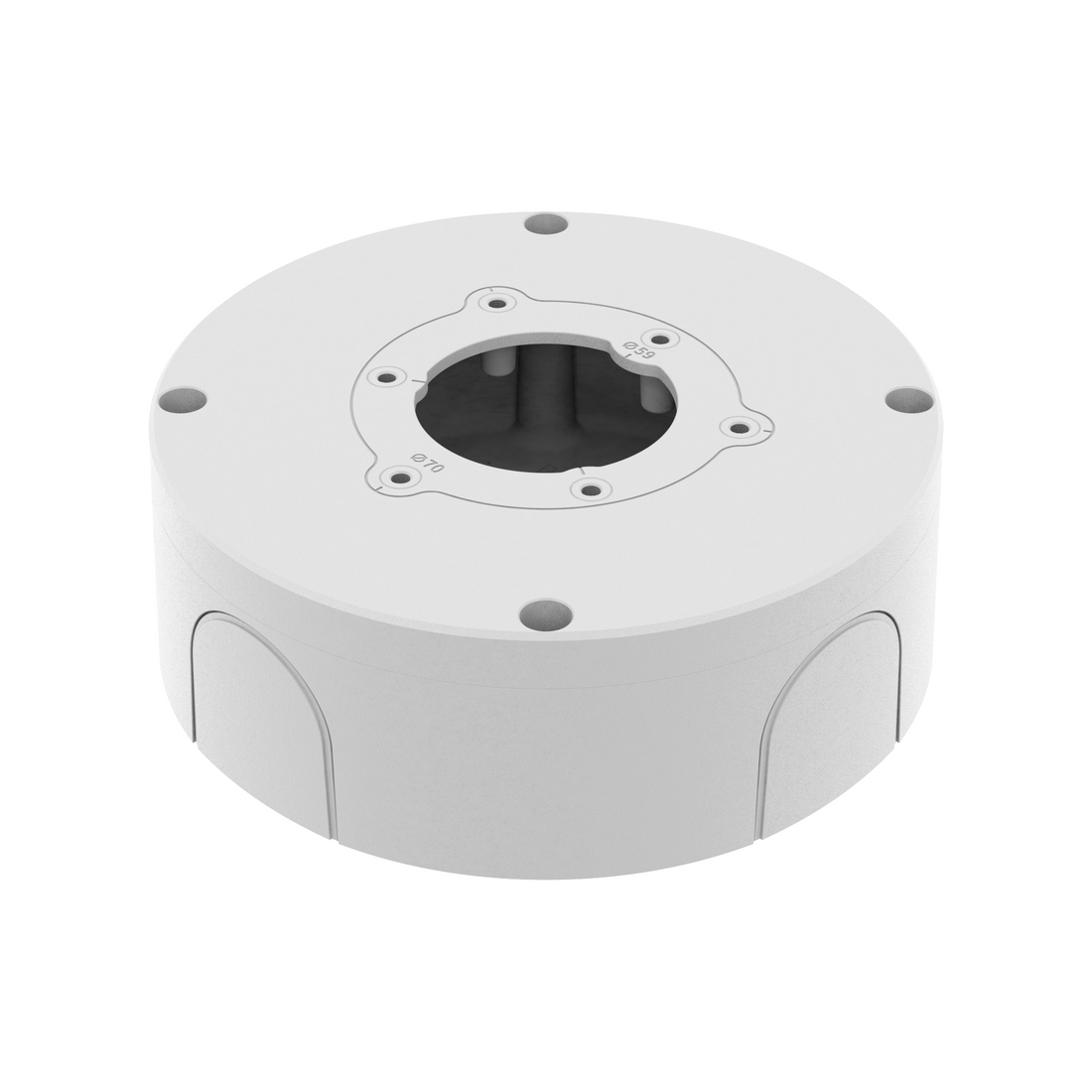 Hanwha Vision SBO-140BW White Back Box Security Accessory for Dome Cameras