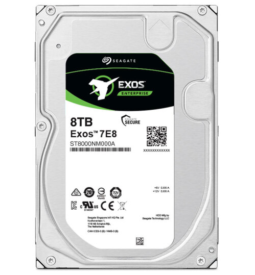 Seagate Exos 7E8 ST8000NM000A 8TB 7200 RPM 256MB Cache SATA 6.0Gb/s 3.5" HDD